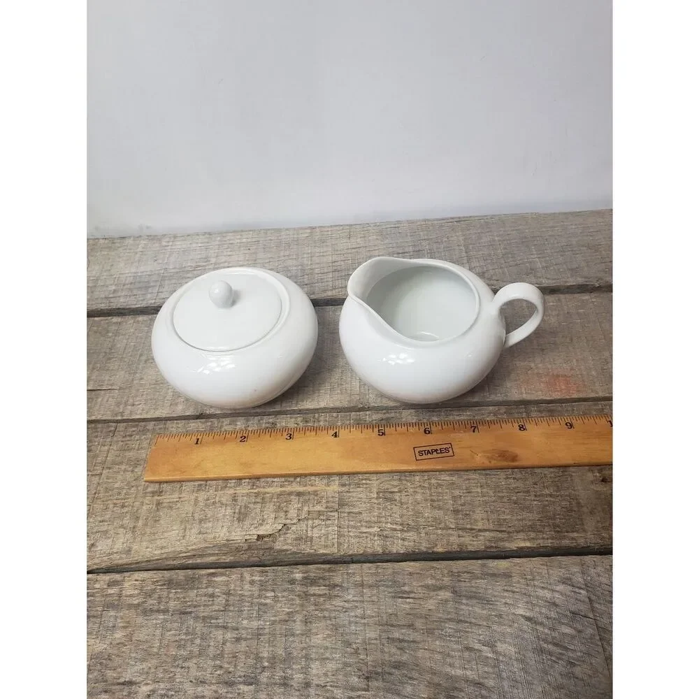 MCM SCHONWALD Germany Sugar & Creamer Set White Porcelain